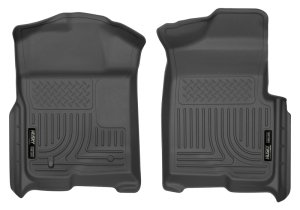 Ford F-150 Floor Liners - Front - Husky Liners - WeatherBeater - Black - `09-`12 Ford F-150 Floor Liners - Front - Husky Liners - WeatherBeater - Black - `09-`12